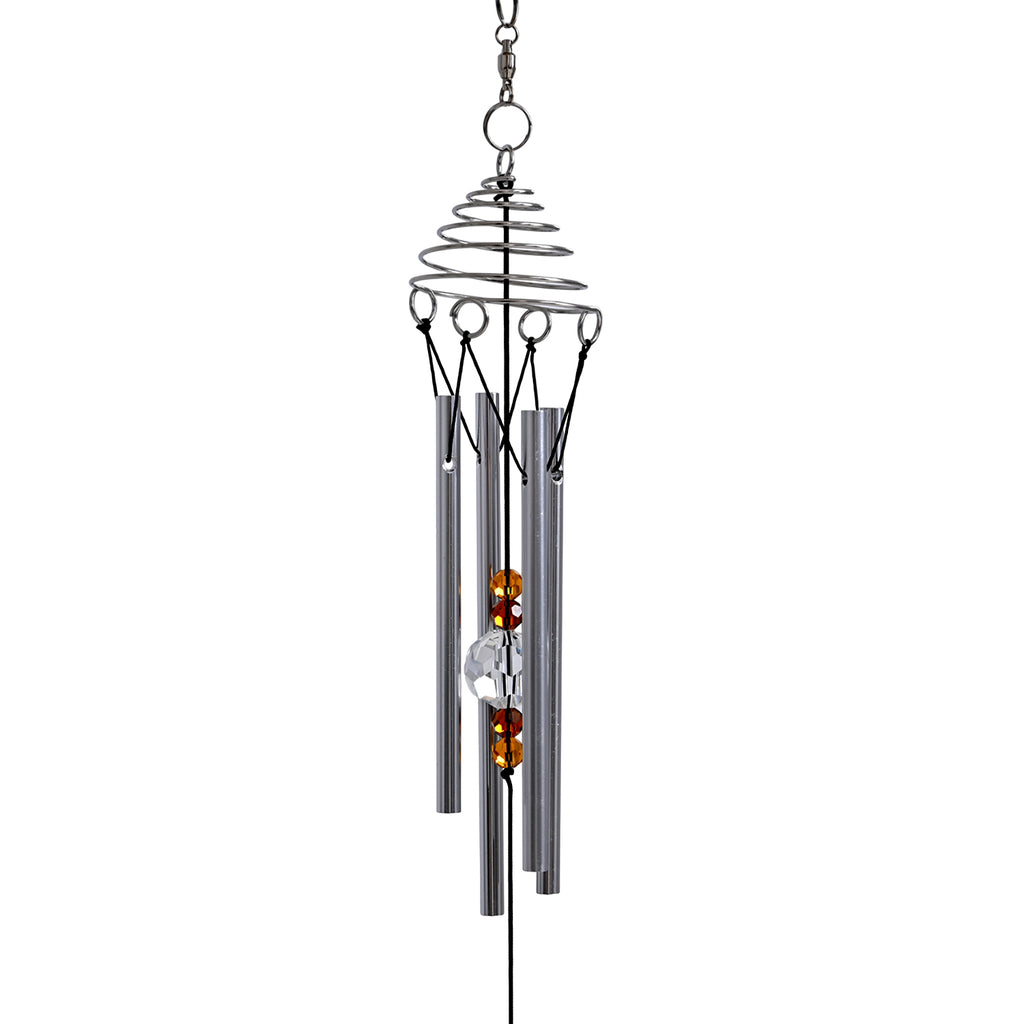 3D Windspiel, Aluminium, 10.3 x 10.3 x 61 cm, Mehrfarbig