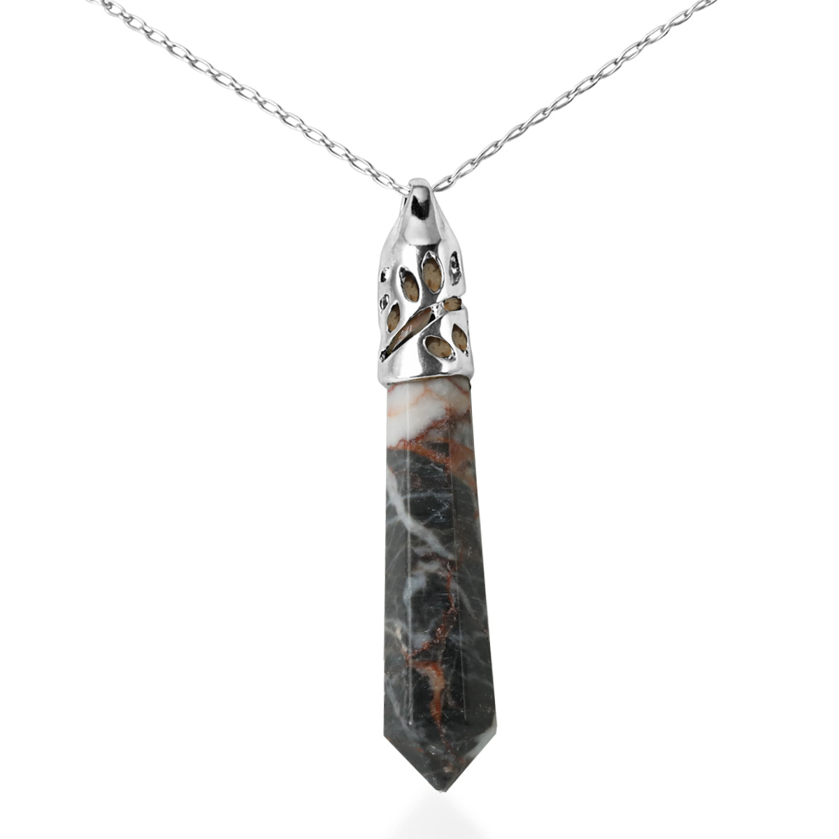 Matrix-Jaspis Anhänger ca. 30,00 ct.
