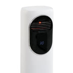 2200 Keramikheizlüfter mit Luftbefeuchter, flügelloser Ventilator, 120 Grad Oszillation, 3 Windstufen, 2 Heizstufen, UV Sterilisation, LED Licht, Fernbedienung, Weiß