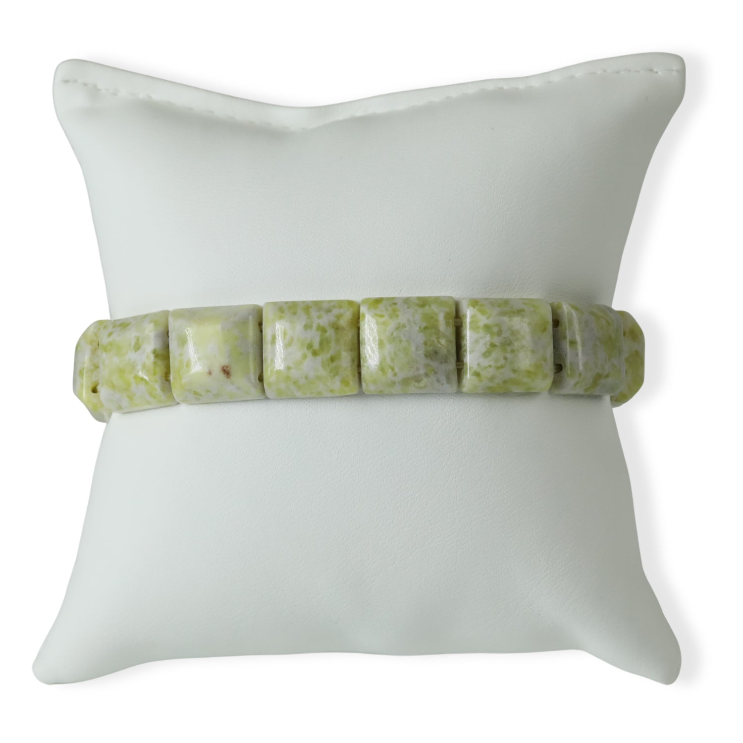 Ananas-Jaspis Armband Flexibel (ca. 15.25 cm) ca. 155,00 ct.