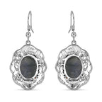 EVER TRUE AAA Labradorit Ohrringe, Edelstahl Fischhaken, Nickelfreies Messing ca. 13.00 ct