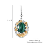 EVER TRUE AA Malachit Ohrringe Nickelfreies Messing ca. 14.50 ct