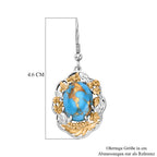 EVER TRUE AA Blauer Mojave Türkis Ohrringe Nickelfreies Messing ca. 10.40 ct