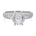 D'Joy Moissanit Ring 925 Silber rhodiniert (Größe 17.00) ca. 2,23 ct