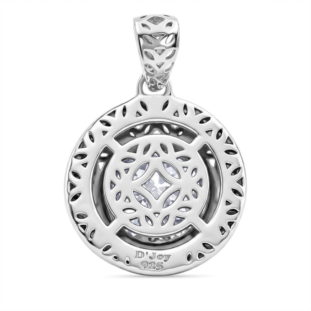 D'Joy Moissanit Anhänger 925 Silber rhodiniert ca. 2.23 ct
