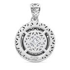 D'Joy Moissanit Anhänger 925 Silber rhodiniert ca. 2.23 ct