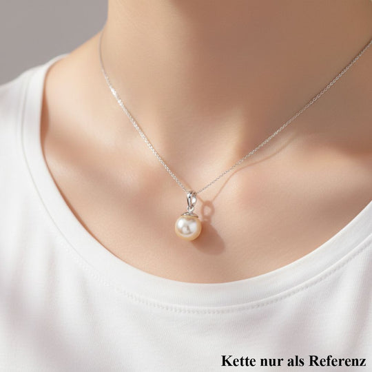 AAA Weiße Südsee Perle (8-9 mm) Anhänger 925 Silber