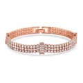 Weißer Zirkonia Armband ca. 19 cm Nickelfreies Messing 10.00 ct