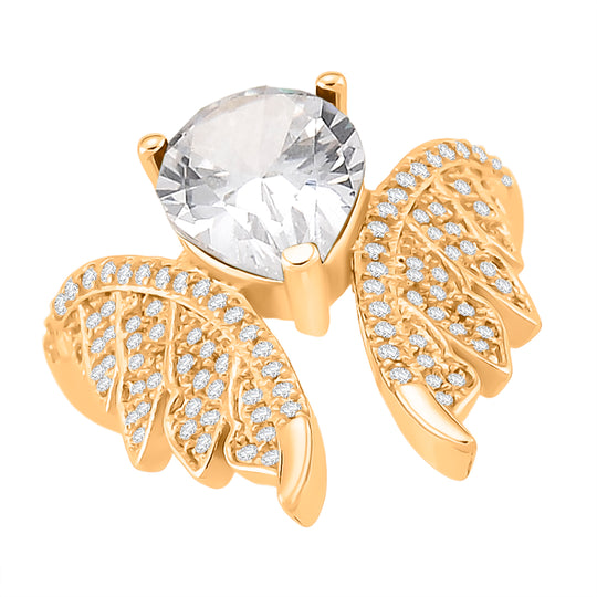 Grüner Zirkonia, Weißer Zirkonia Ring Nickelfreies Messing (Größe 17.75)