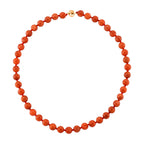 D'Joy Burmesischer Rote Jadeit Jade graviert Halskette ca. 50 cm 925 Silber vergoldet ca. 330.00 ct