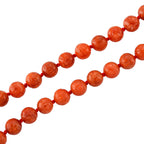 D'Joy Burmesischer Rote Jadeit Jade graviert Halskette ca. 50 cm 925 Silber vergoldet ca. 330.00 ct