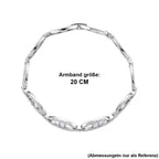 Weißer Zirkonia Armband ca. 20 cm Nickelfreies Messing 7.00 ct