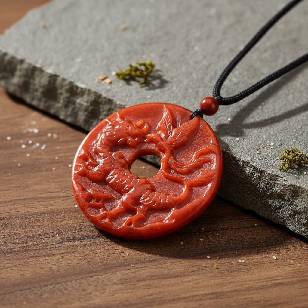 Rote Jade Halskette Flexibles (ca. 71 cm) ca. 120,00 ct.