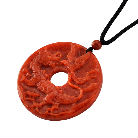 Rote Jade Halskette Flexibles (ca. 71 cm) ca. 120,00 ct.