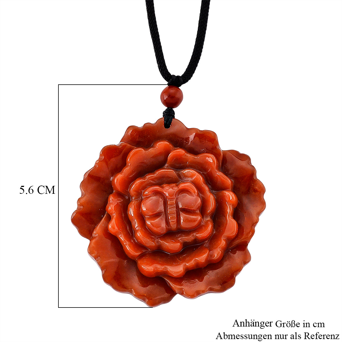 Rote Jade Halskette Flexibles (ca. 71 cm) ca. 165,00 ct.