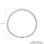 Weißer Zirkonia Armband ca. 19 cm Nickelfreies Messing