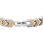 Weißer Zirkonia Armband ca. 19 cm Nickelfreies Messing 6.00 ct