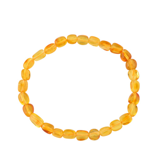 Natürlicher Baltischer Bernstein Armband Flexibles (ca. 18-19 cm)