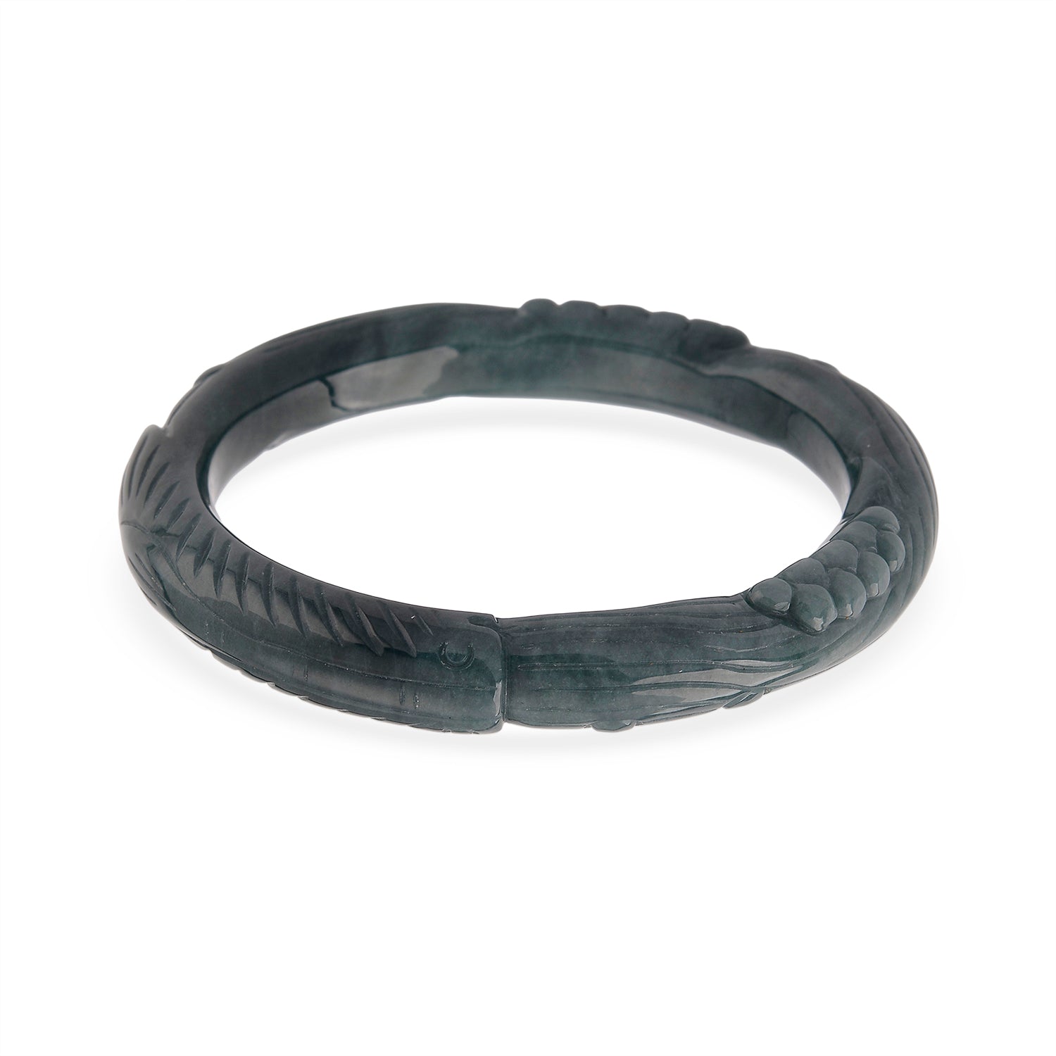 Jadeit Armreif 20 cm ca. 330,00 ct.