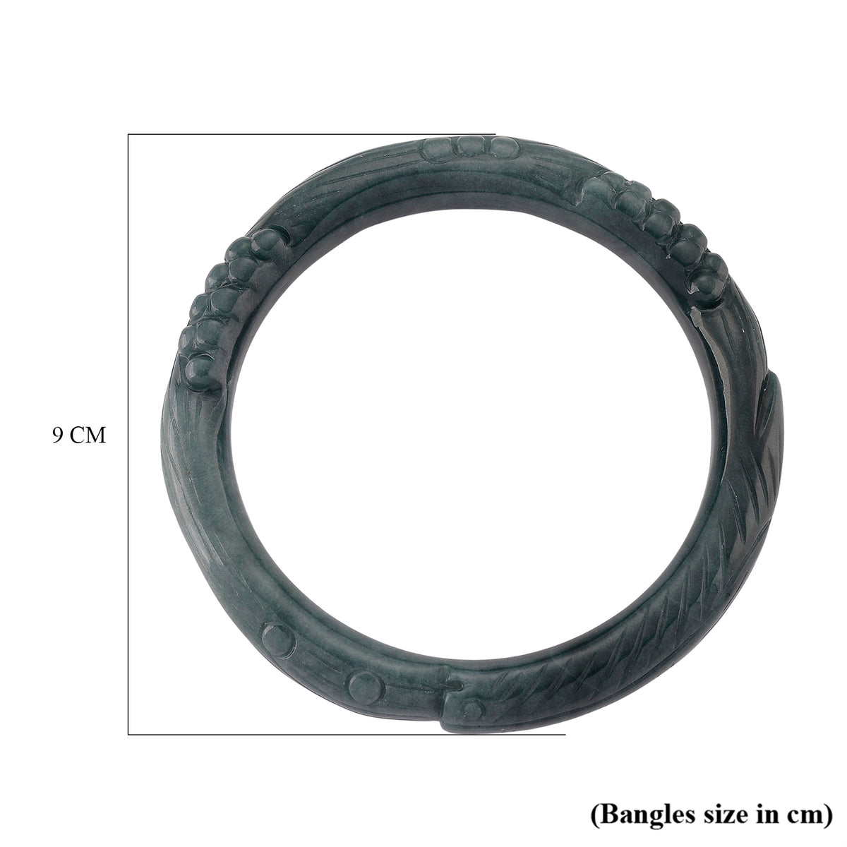 Jadeit Armreif 20 cm ca. 330,00 ct.