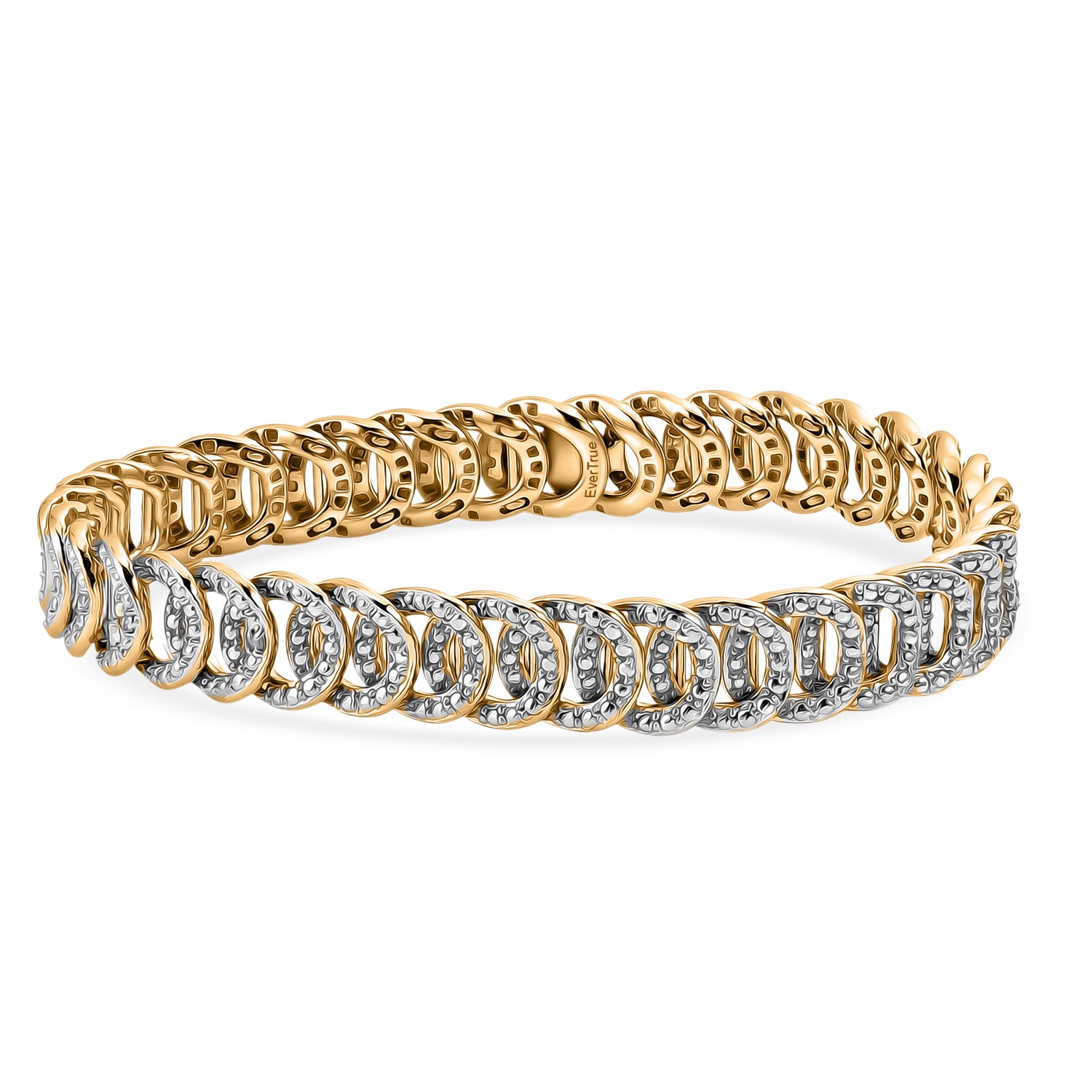 EVER TRUE Weißer Diamant Armband ca. 19 cm Nickelfreies Messing (10-15 Werktage Lieferzeit)