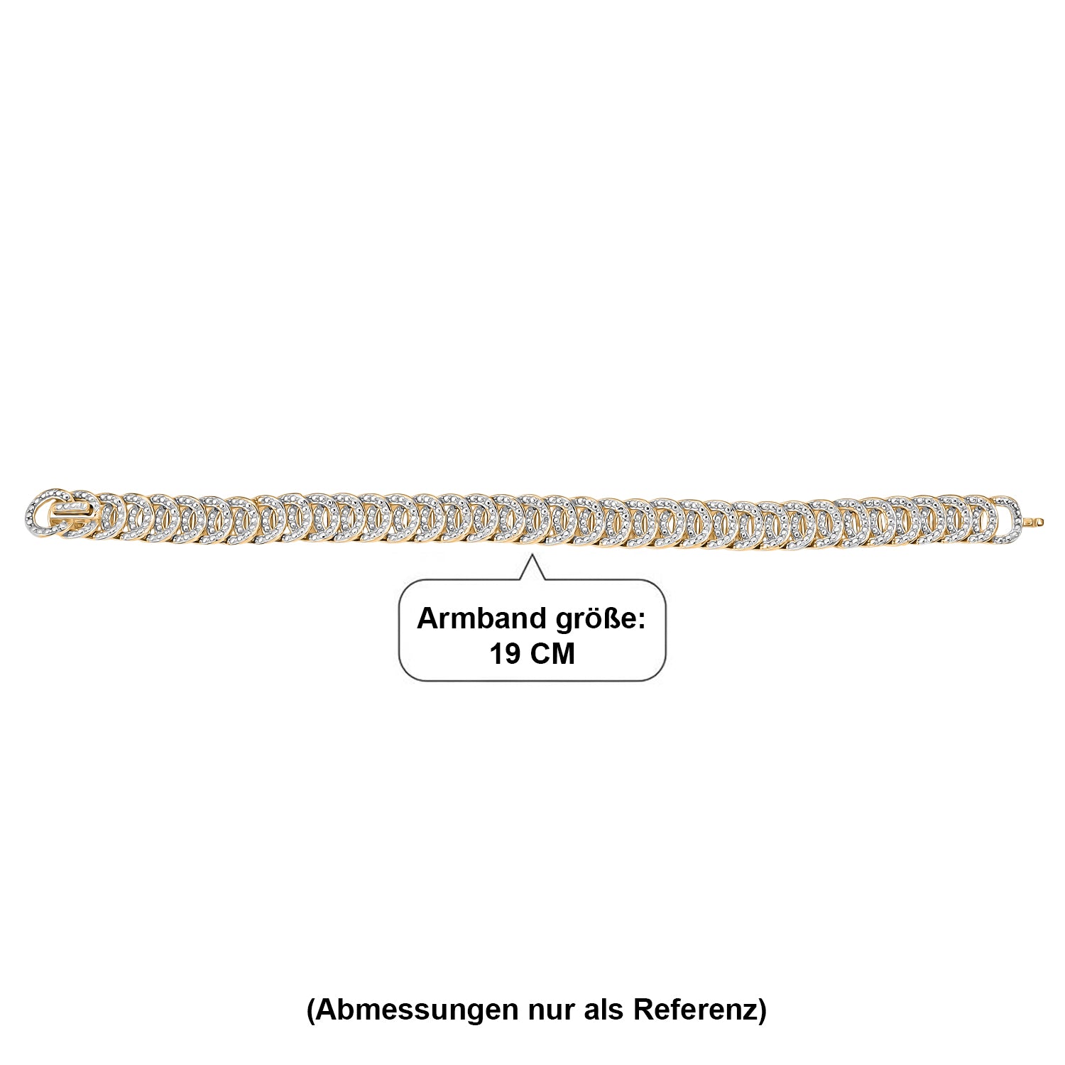 EVER TRUE Weißer Diamant Armband ca. 19 cm Nickelfreies Messing (10-15 Werktage Lieferzeit)