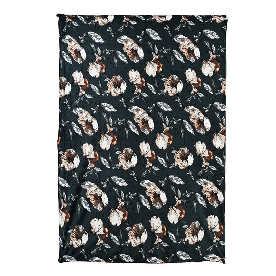 LIVMORE Flanell Decke, 150 x 220 cm, Bordeaux Weiß