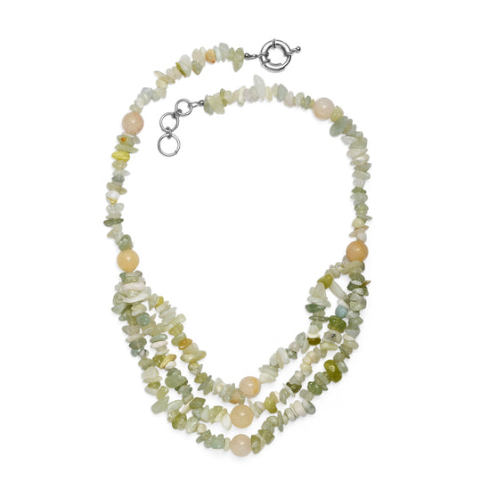 EVER TRUE Serpentin Halskette ca. 45 cm Nickelfreies Messing Platiniert ca. 330.00 ct