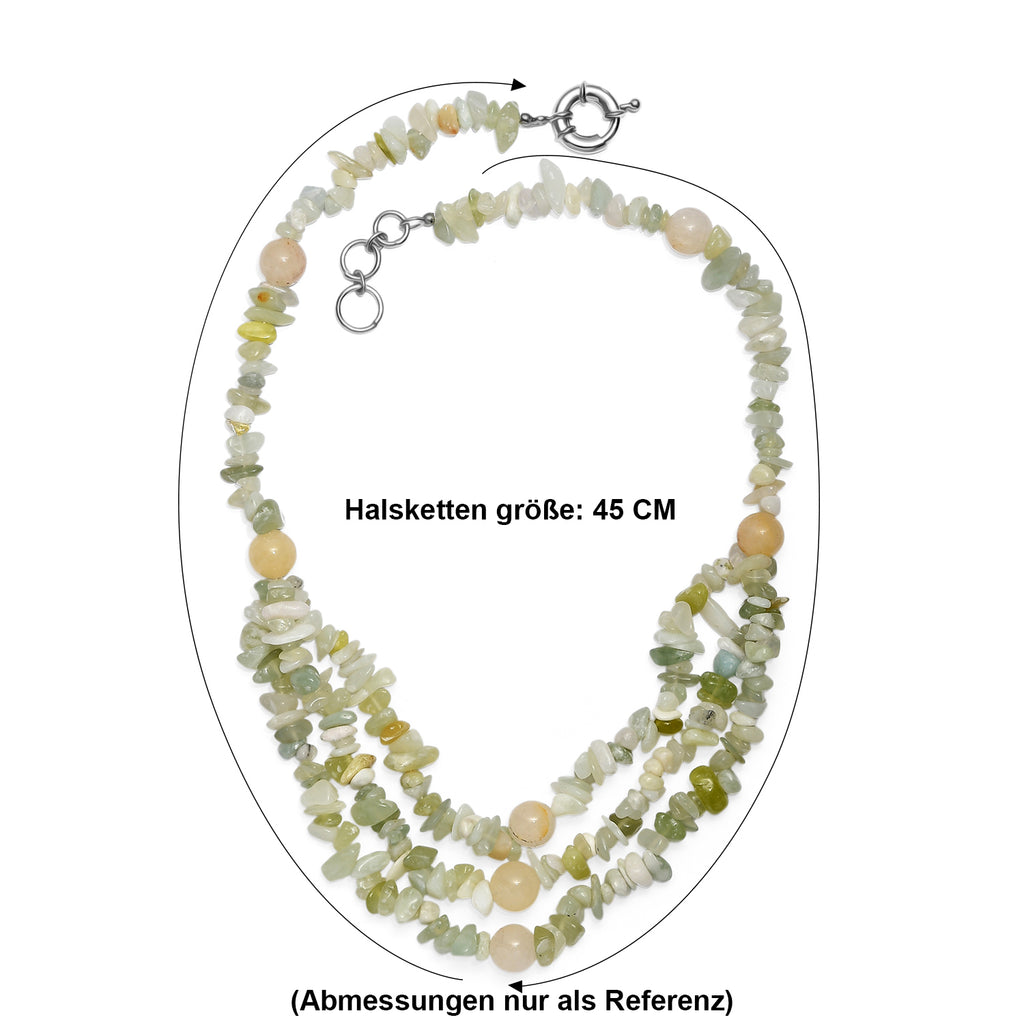 EVER TRUE Serpentin Halskette ca. 45 cm Nickelfreies Messing Platiniert ca. 330.00 ct