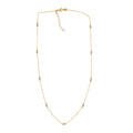 LUXURIANT DIAMOND - Lab Grown Diamant SI-GH Halskette ca. 50 cm 925 Silber 750 Gelbgold vermeil ca. 0.50 ct