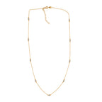 LUXURIANT DIAMOND - Lab Grown Diamant SI-GH Halskette ca. 50 cm 925 Silber 750 Gelbgold vermeil ca. 0.50 ct