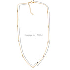 LUXURIANT DIAMOND - Lab Grown Diamant SI-GH Halskette ca. 50 cm 925 Silber 750 Gelbgold vermeil ca. 0.50 ct