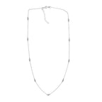 LUXURIANT DIAMOND - Lab Grown Diamant SI-GH Halskette ca. 50 cm 925 Silber Rhodiniert (10-15 Werktage Lieferzeit) ca. 0.50 ct