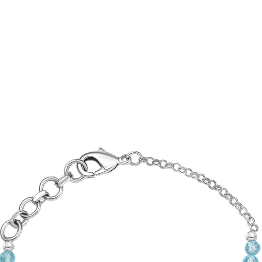 EVER TRUE AA Blauer Mojave Türkis, Apatit Armband ca. 19 cm Nickelfreies Messing ca. 20.50 ct