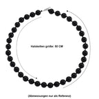 Natürlich Schwarzer Obsidian Halskette ca. 50 cm 316L Edelstahl ca. 380.00 ct
