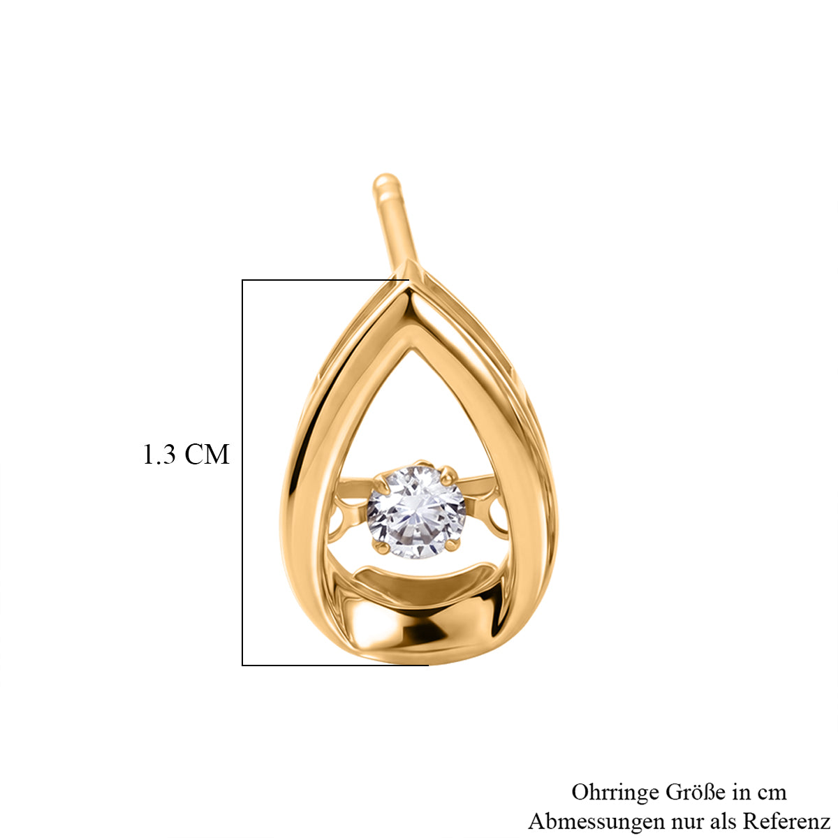 LUXURIANT DIAMOND - Lab Grown Diamant SI-GH Ohrringe 925 Silber Rhodiniert ca. 0.20 ct