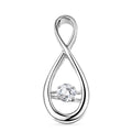 LUXURIANT DIAMOND - Lab Grown Diamant SI-GH Anhänger 925 Silber Rhodiniert ca. 0.16 ct