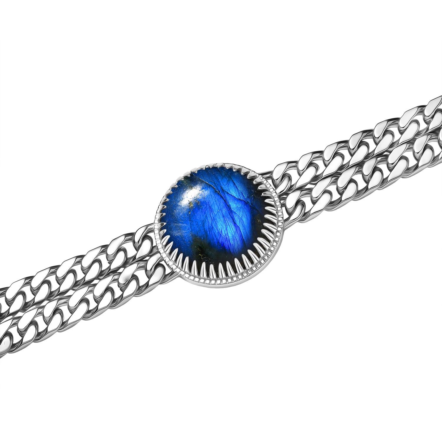 EVER TRUE Labradorit Armband ca. 20 cm Nickelfreies Messing ca. 35.60 ct
