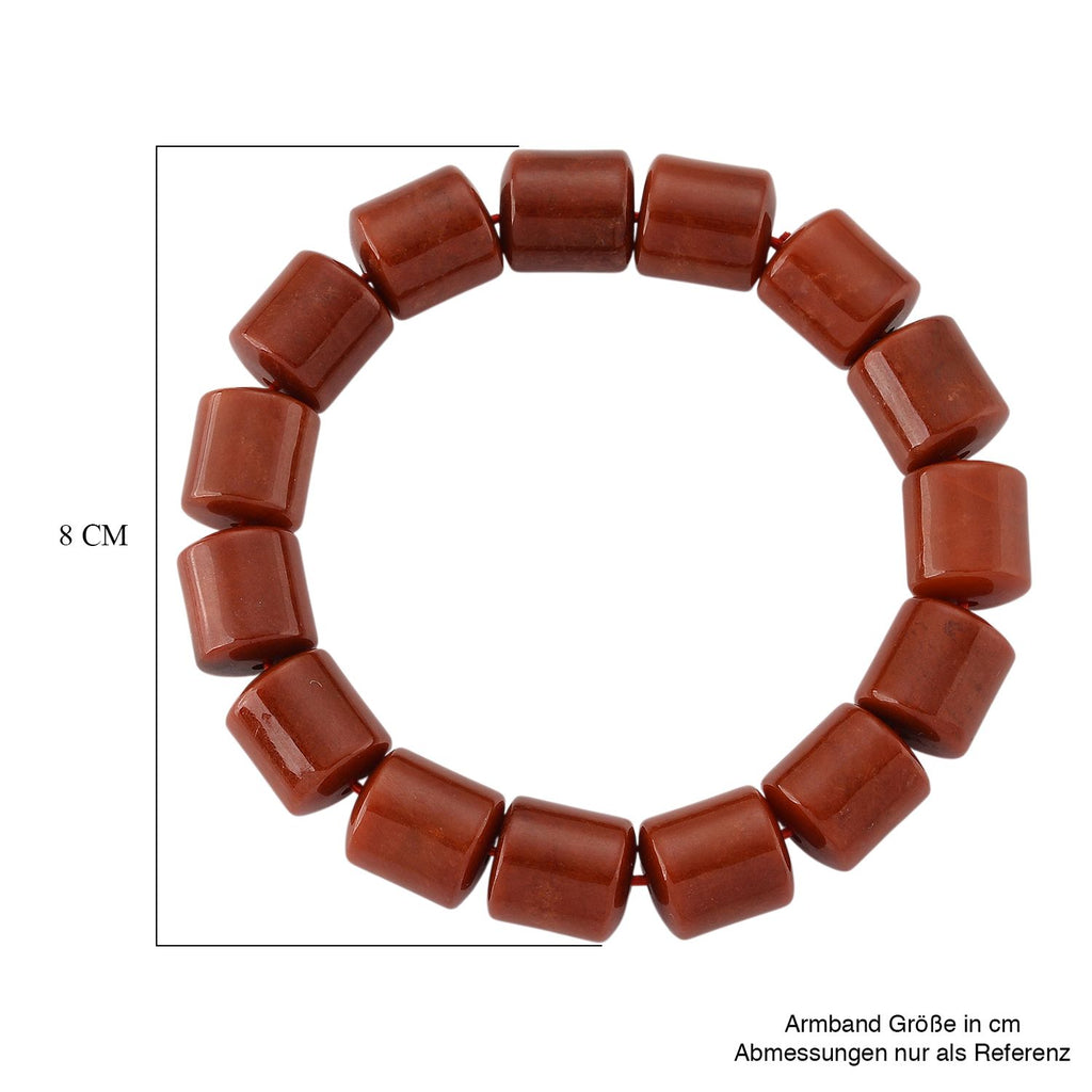 Rote Jade Armband Flexibles (ca. 18-19 cm) ca. 320,00 ct.