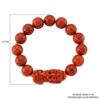 D'Joy Rote Jade Armband Flexibles (ca. 18-19 cm) 925 Silber vergoldet ca. 318,00 ct.