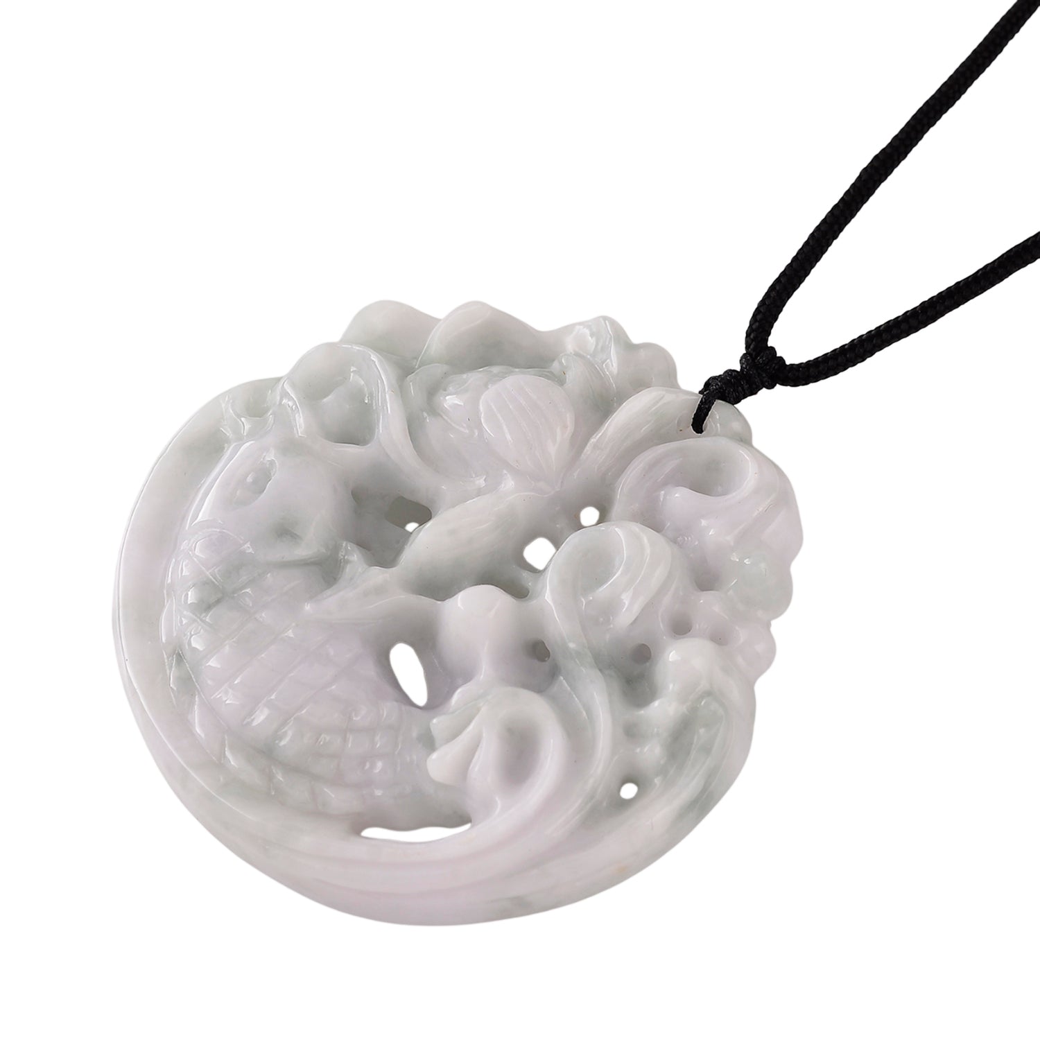 Weiße Jade Halskette Flexibles (ca. 70 cm) ca. 270,00 ct.