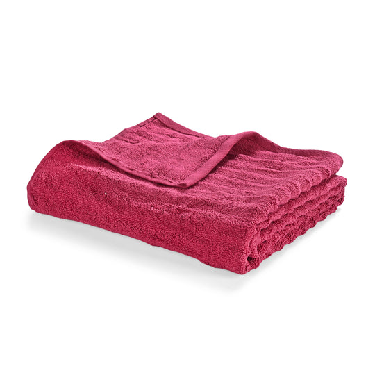 LIVMORE 100% Baumwolle 500gsm Zero-Twist-Badetuch, superweich, starke Saugfähigkeit und schnell trocknend, 70x140, Weinrot