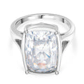 D'Joy Moissanit Ring 925 Silber Rhodiniert (Größe 19.00) ca. 10.00 ct