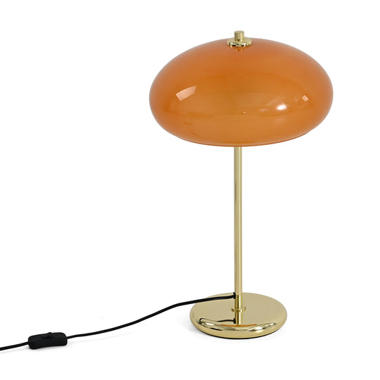 LIVMORE Art Deco Stil -Pendelleuchte mit Glasschirm, E27 Fassung, 1,5 m Kabel, 30 x 50,2 cm, Dunkelgrau