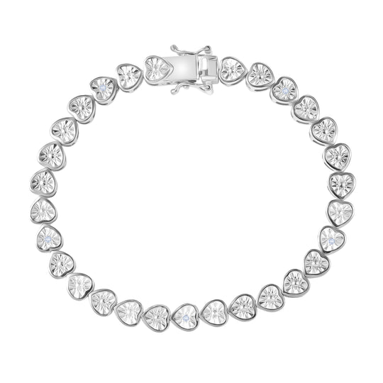 EVER TRUE Weißer Diamant Armband ca. 19 cm Nickelfreies Messing ca.