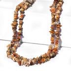 Mehrfarbige Spitze-Achat Halskette 142 cm ca. 505.60 ct