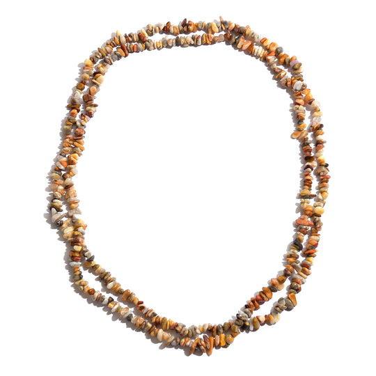 Mehrfarbige Spitze-Achat Halskette 142 cm ca. 505.60 ct