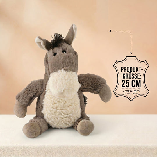 LIVMORE Pferd Türstopper, Polyester mit Sandfüllung, 1 kg, 25 x 18 x 17 cm, Braun