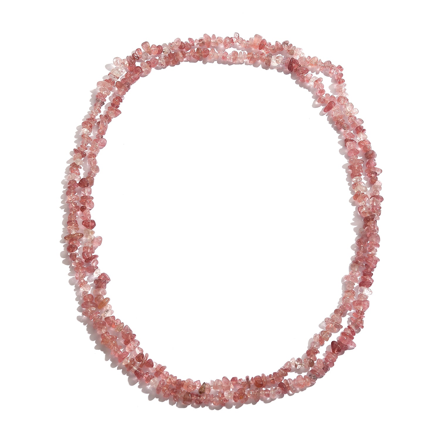 Erdbeer-Howlit Halskette 142 cm ca. 473.35 ct