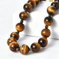 EVER TRUE AA Tigerauge Halskette ca. 45 cm Nickelfreies Messing ca. 360.00 ct
